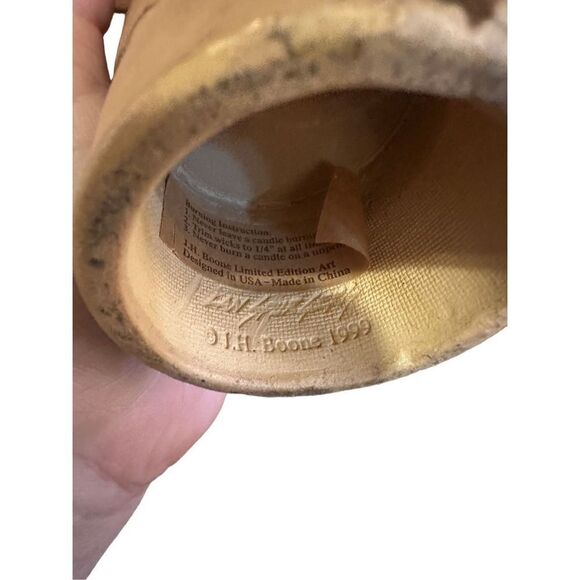 J.H. Boone Lan Spurgers Limited Ed. Native Art Sculpture Candle Luminary Set 199 - Picture 4 of 14